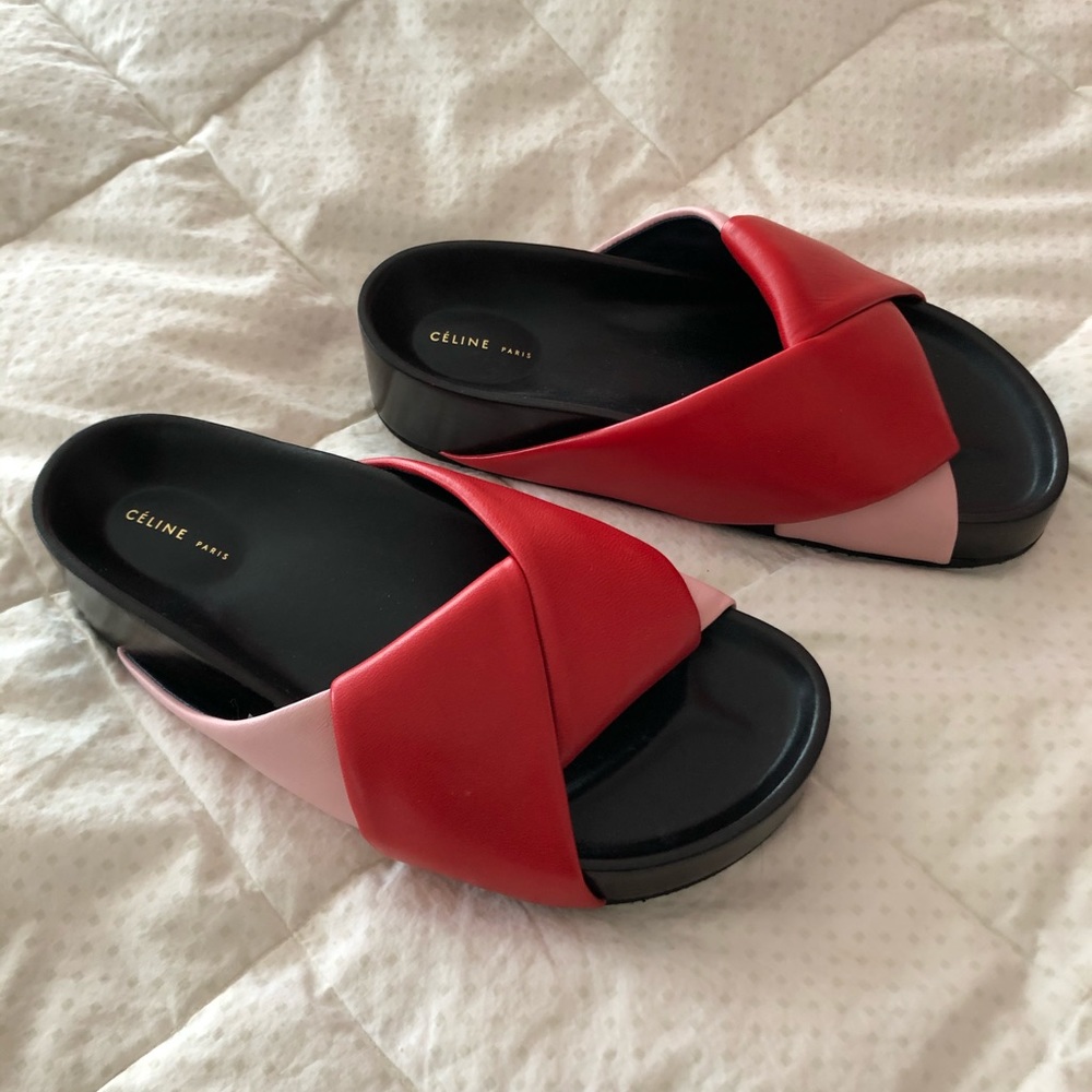 Celine Twist Sandal Red